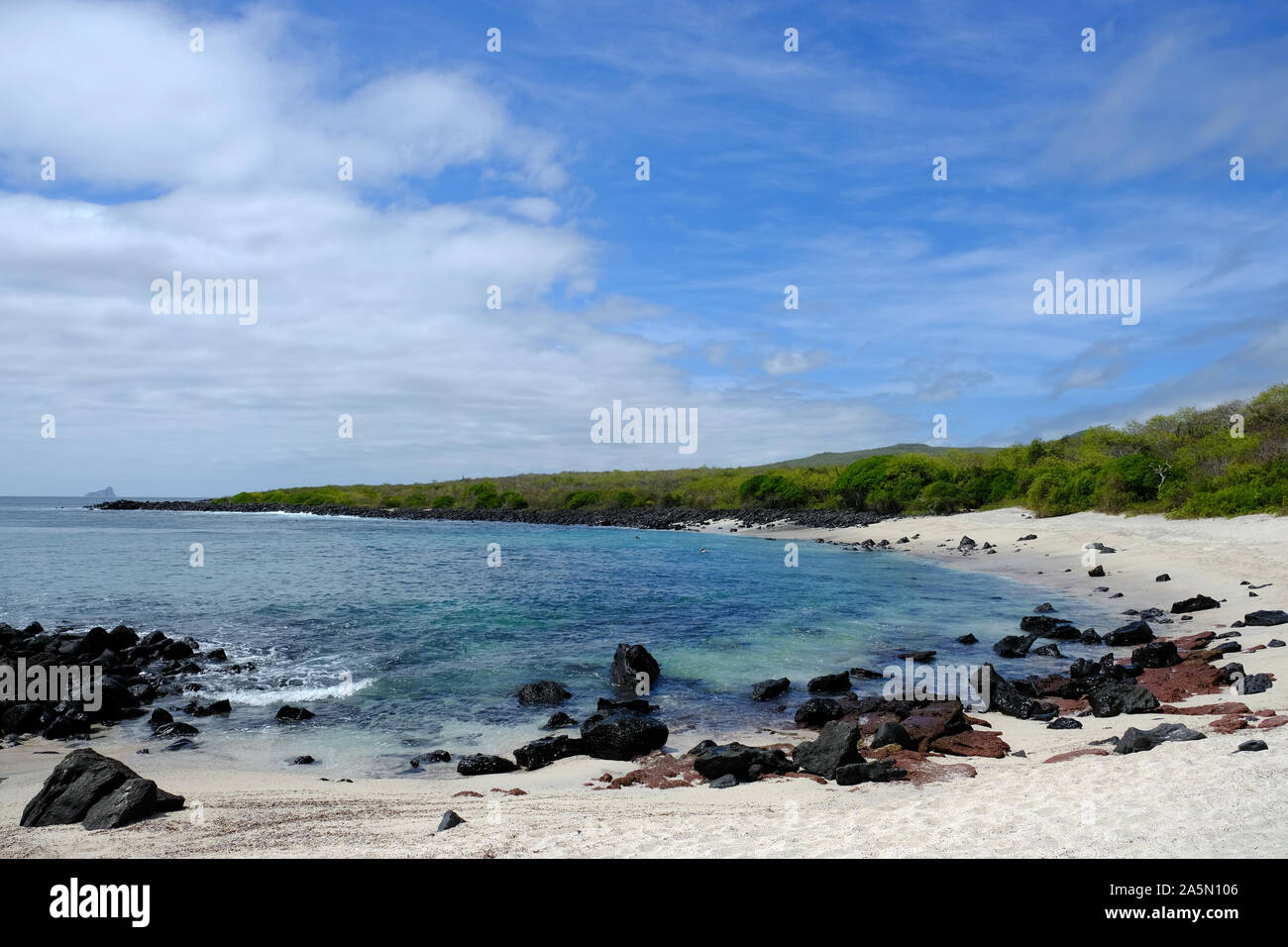 Wonderful Beaches - Ecuador Galapagos Islands Baquerizo Beach, natural beach Stock Photo