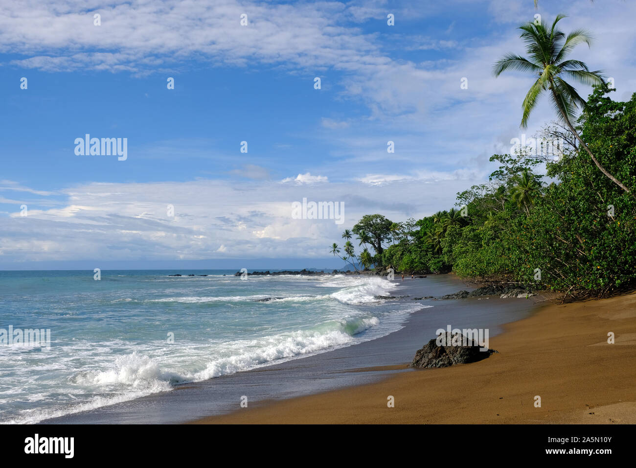 Wonderful Beaches - Costa Rica Drake Bay Beach Stock Photo