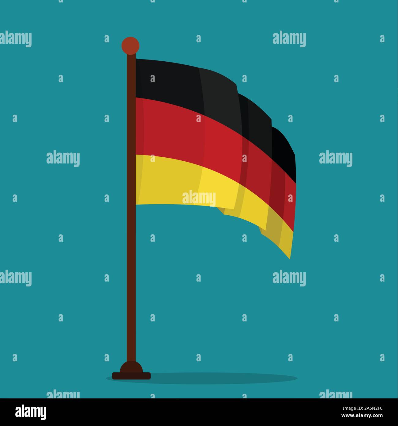 Germany flag vector symbol illustration Stock Vector Image & Art Alamy