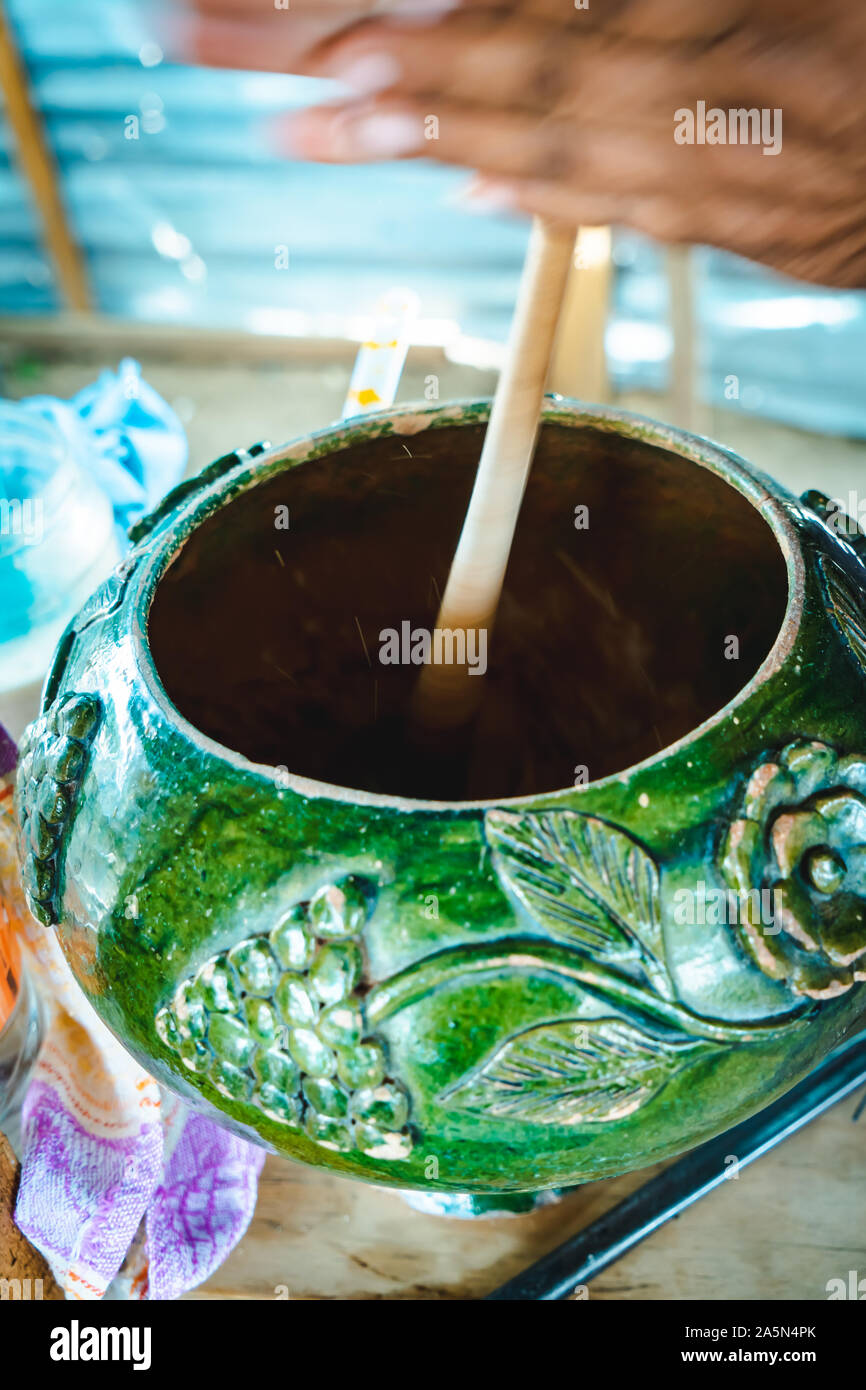 Traditional drink in Oaxaca "Chocolate Stock Photo Alamy