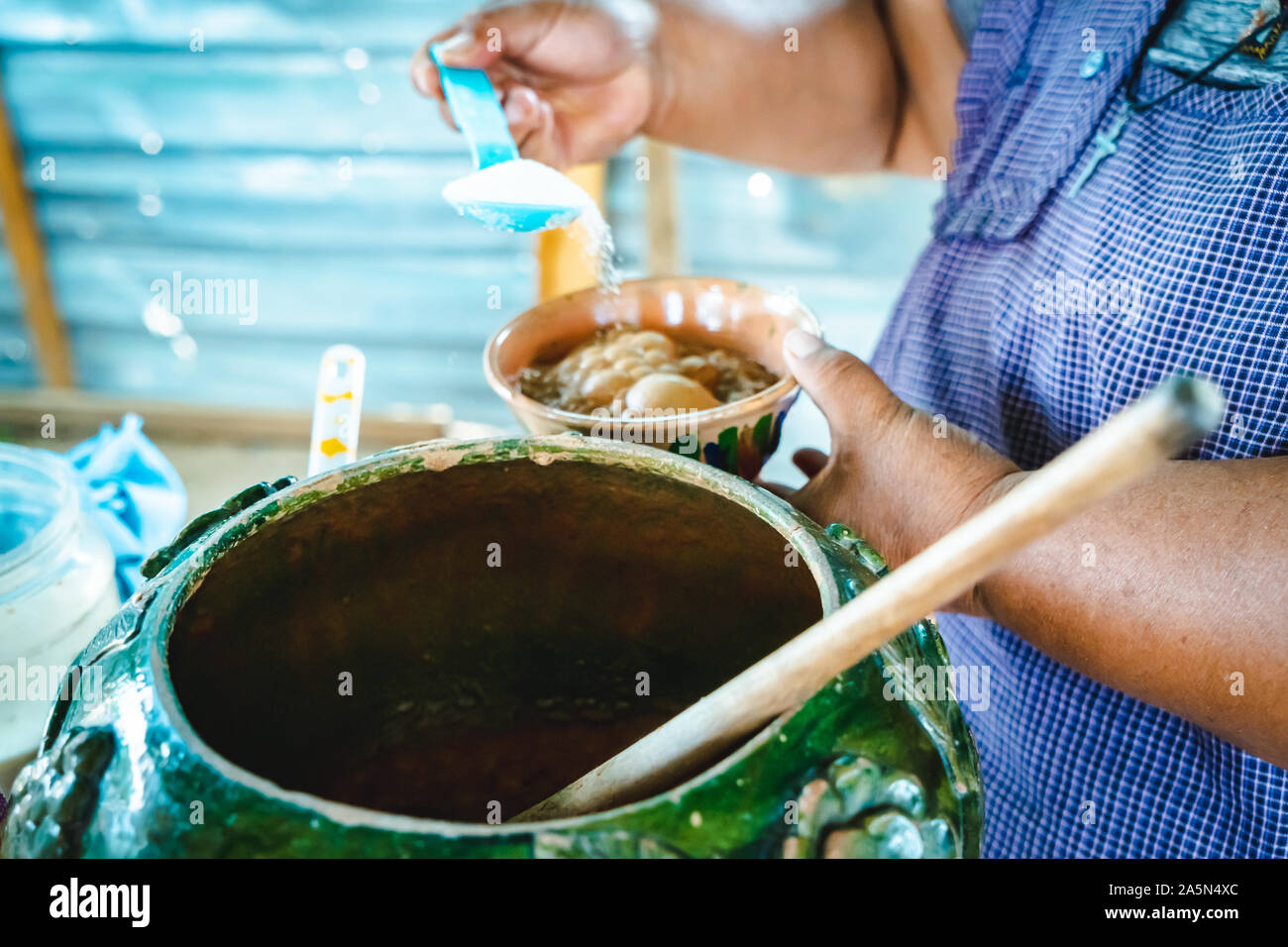 Traditional drink in Oaxaca "Chocolate Stock Photo Alamy