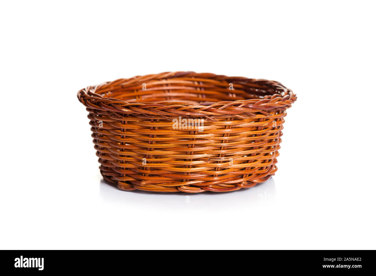 Empty brown wicker basket isolated on white, graphic resource Stock ...