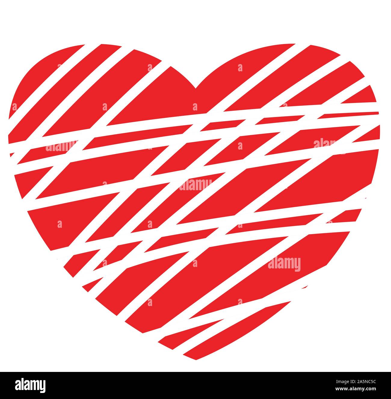 hand draw and sketch red heart illustration set, vector design, love ...