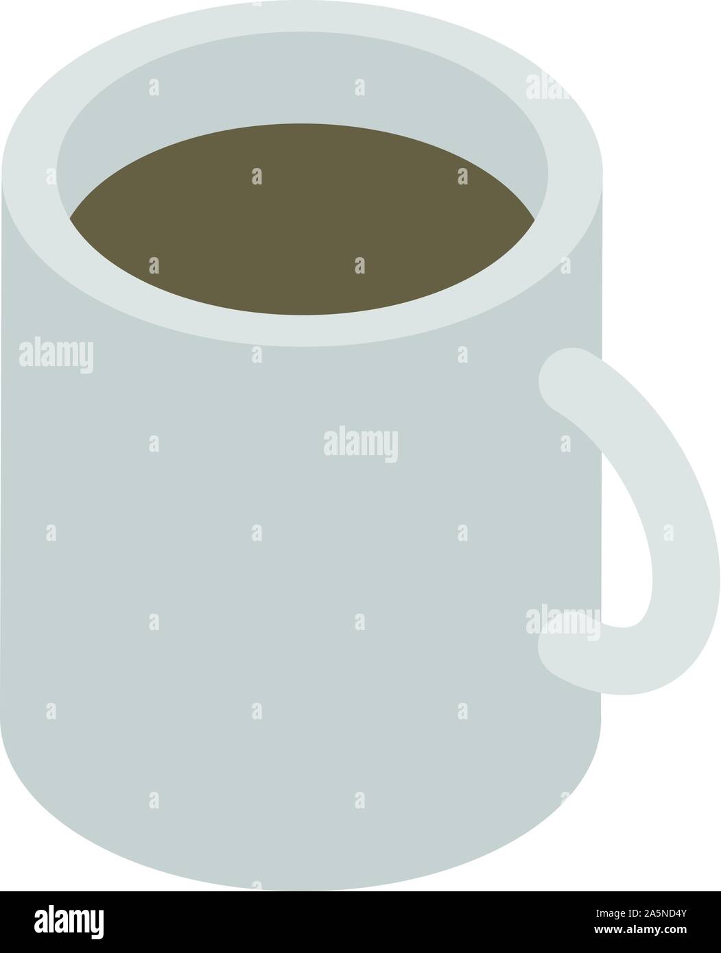 Coffee mug icon, isometric style Stock Vector