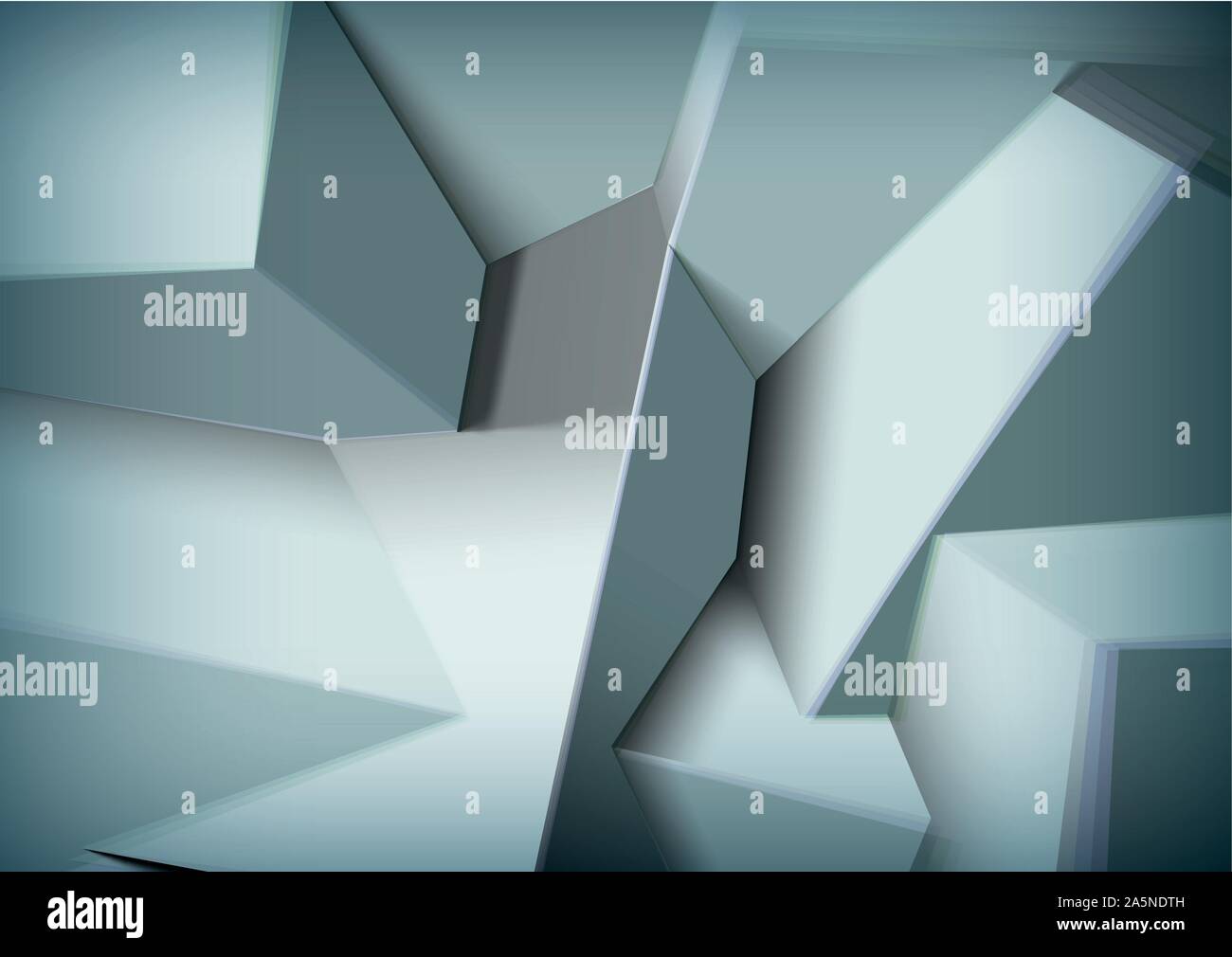 Abstract background with overlapping black cubes Stock Vector