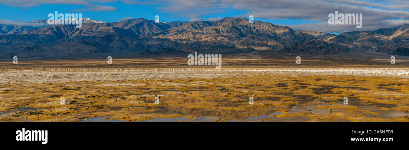 Salt Creek, Panamint Mountains, Death Valley National Park, California Stock Photo
