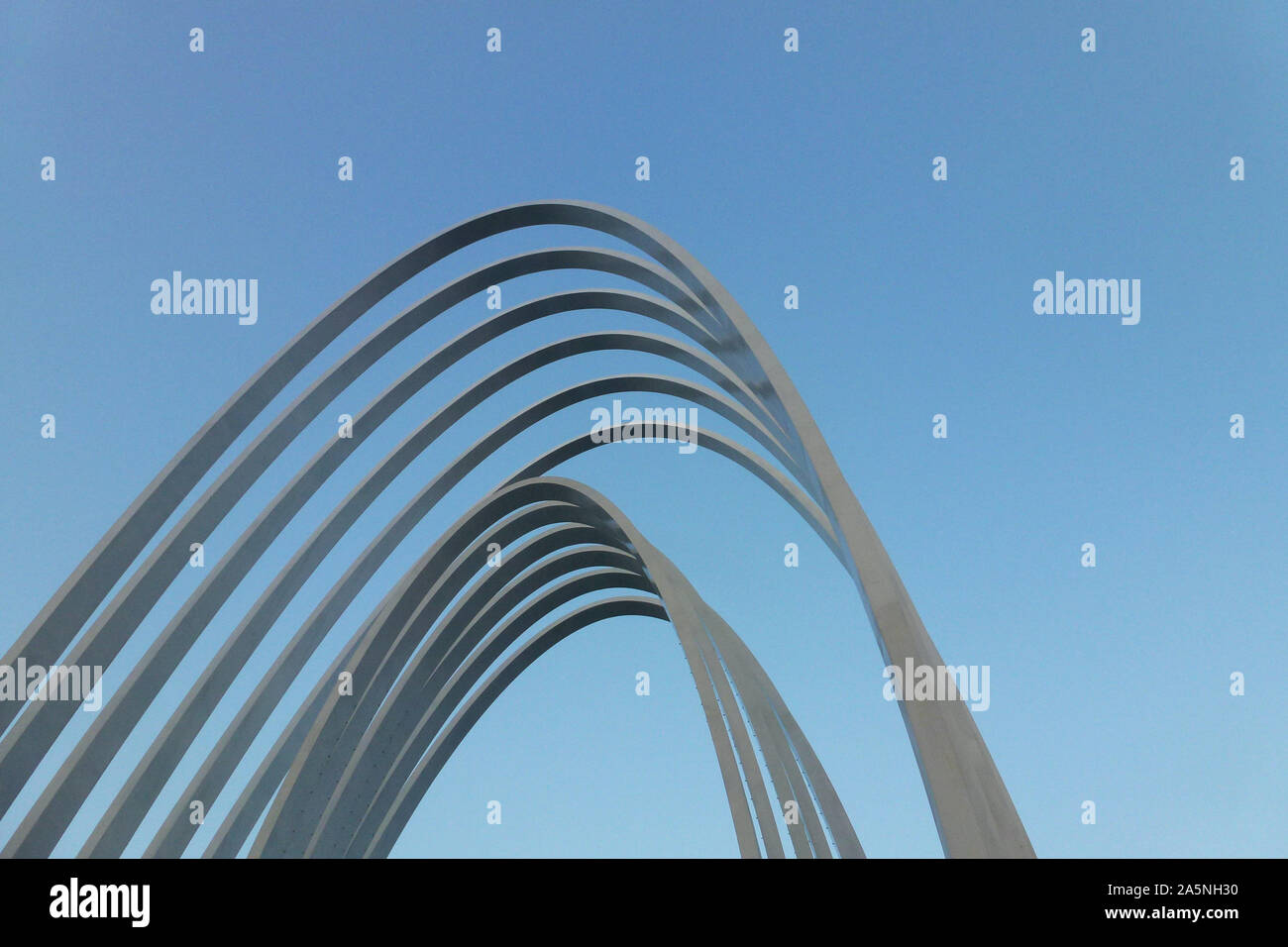 Curved architectural landscape Stock Photo - Alamy