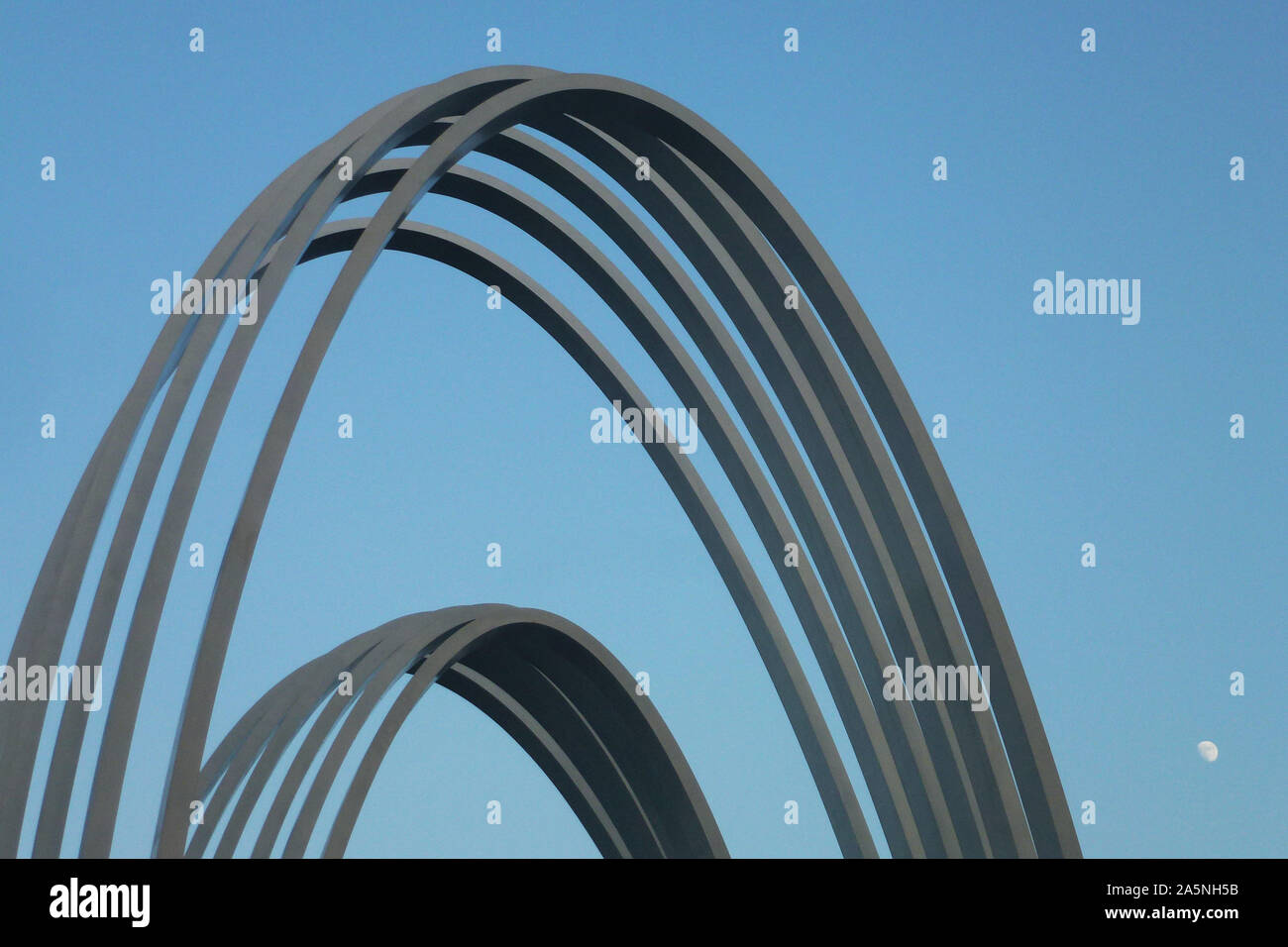 Curved architectural landscape Stock Photo - Alamy