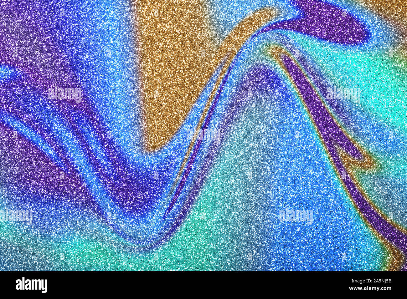 Sparkling trend abstract background. Mint, blue and violet colors Stock