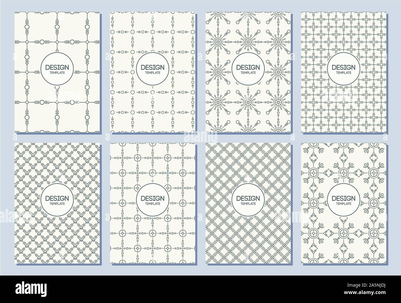 Set of flyers, posters, banners, placards, brochure design templates A6 ...
