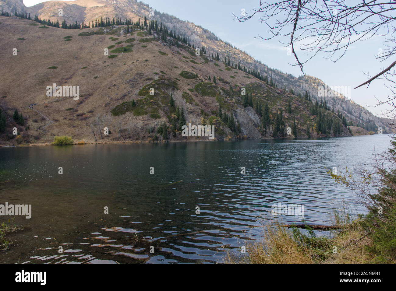 Beautiful scenery kolsai lake hi-res stock photography and images - Alamy