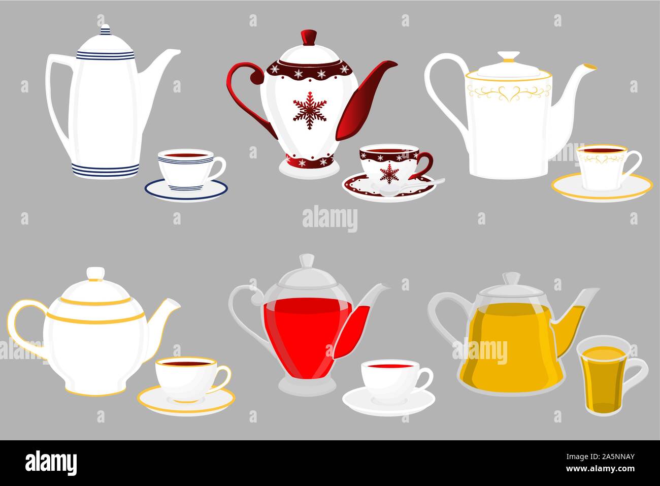 Different types of pottery Stock Vector Images - Alamy