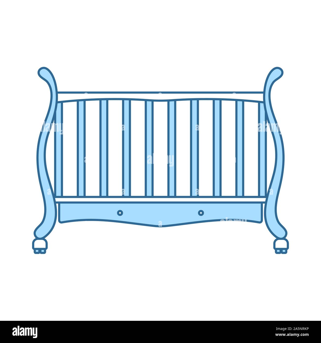 Empty crib Stock Vector Images Alamy
