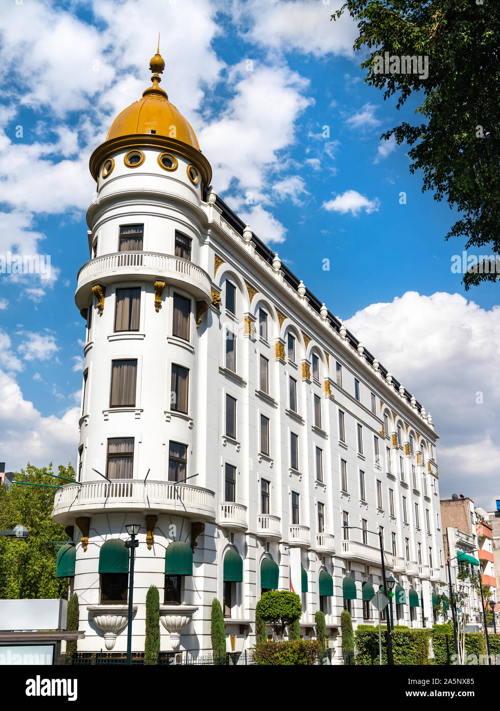 Beaux-Arts-style building in Mexico City Stock Photo