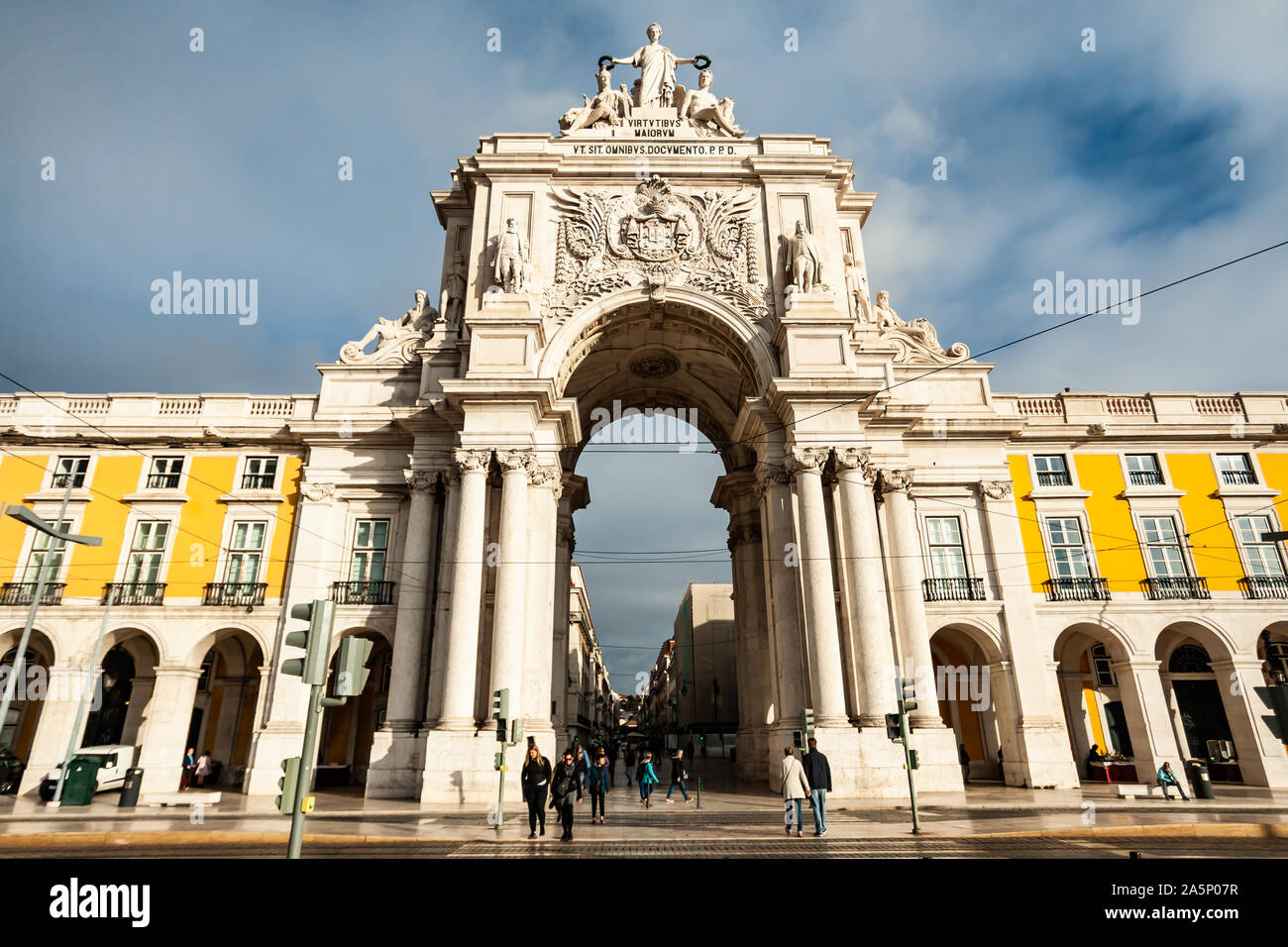 Arc de Rua Agusta, Lisbon, Portugal Stock Photo