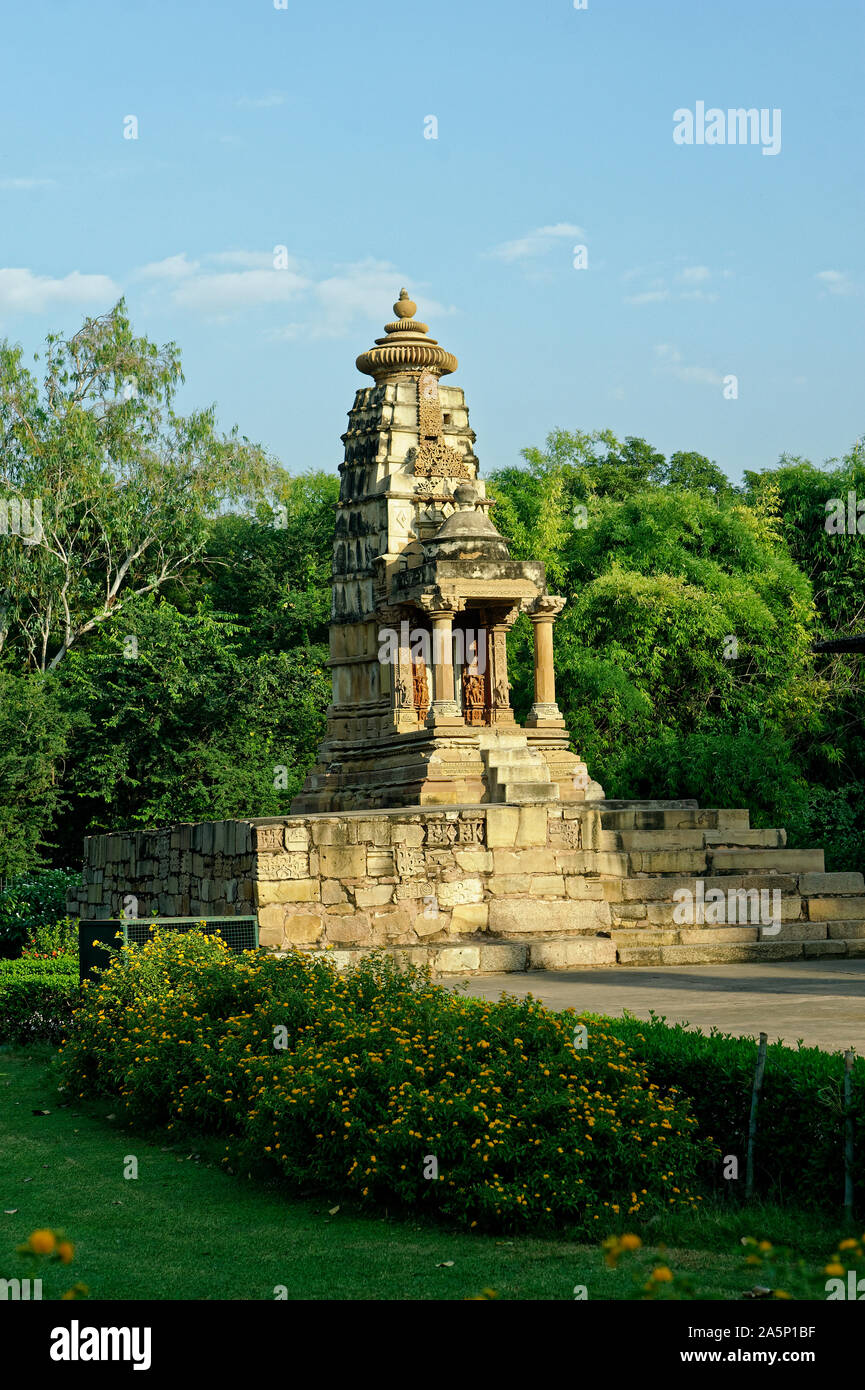 Ancient small shrine of Lakshmi goddess Stock Photo