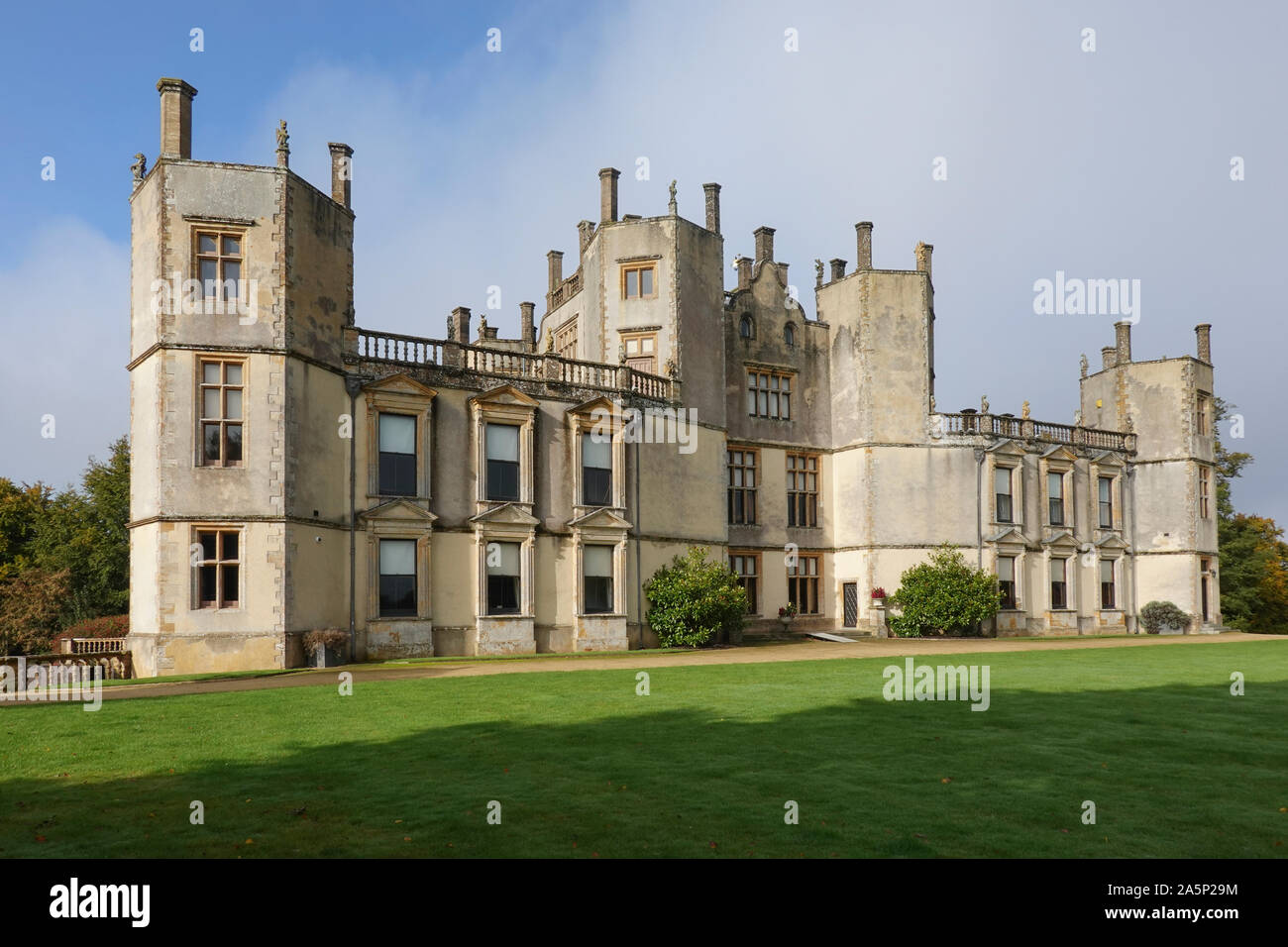 Sherborne Castle is a 16th-century Tudor Mansion in Dorset, UK Stock Photo