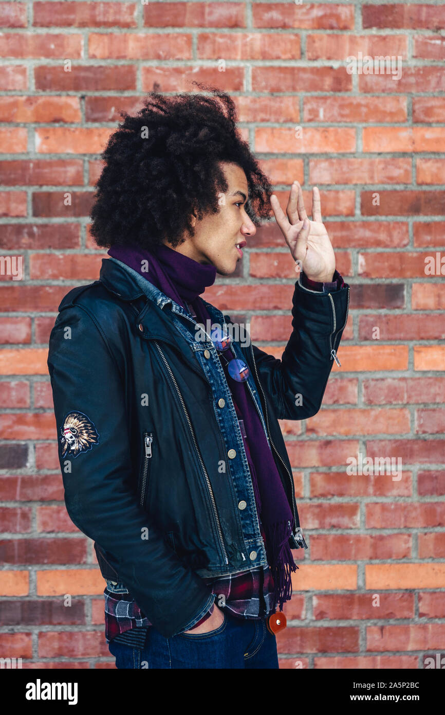 Young man looking away Stock Photo