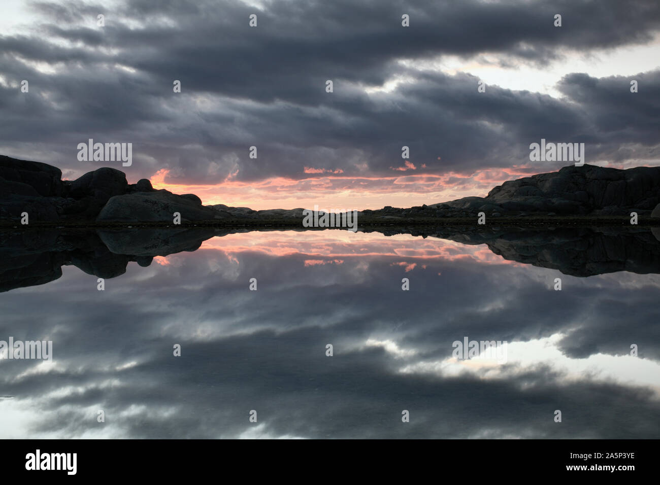 Clouds reflecting in lake hi-res stock photography and images - Alamy
