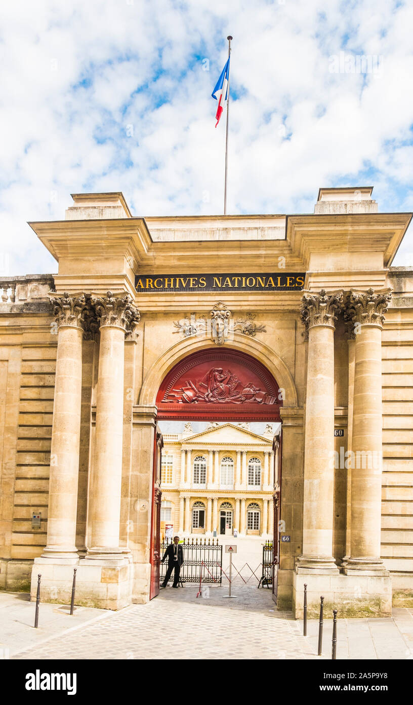 archives nationales Stock Photo