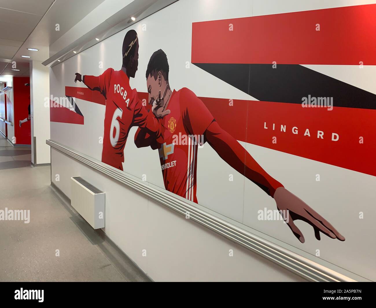 A General View Of Manchester United Academy Signage At Aon Training Complex Manchester Stock Photo Alamy