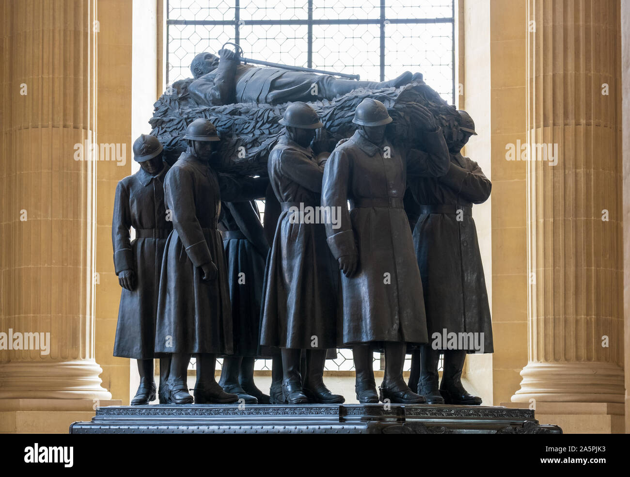 Tomb of French WW1 army chief Ferdinand Foch, Hotel des Invalides, Paris Stock Photo