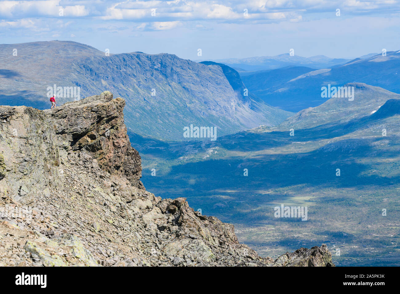 Mature woman standing mountain top hi-res stock photography and images ...