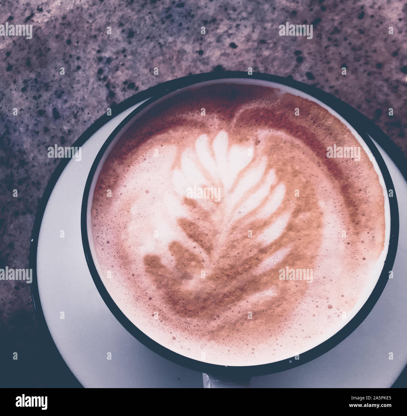 Brunch in Paris, drinks menu and vintage recipe concept Cappuccino