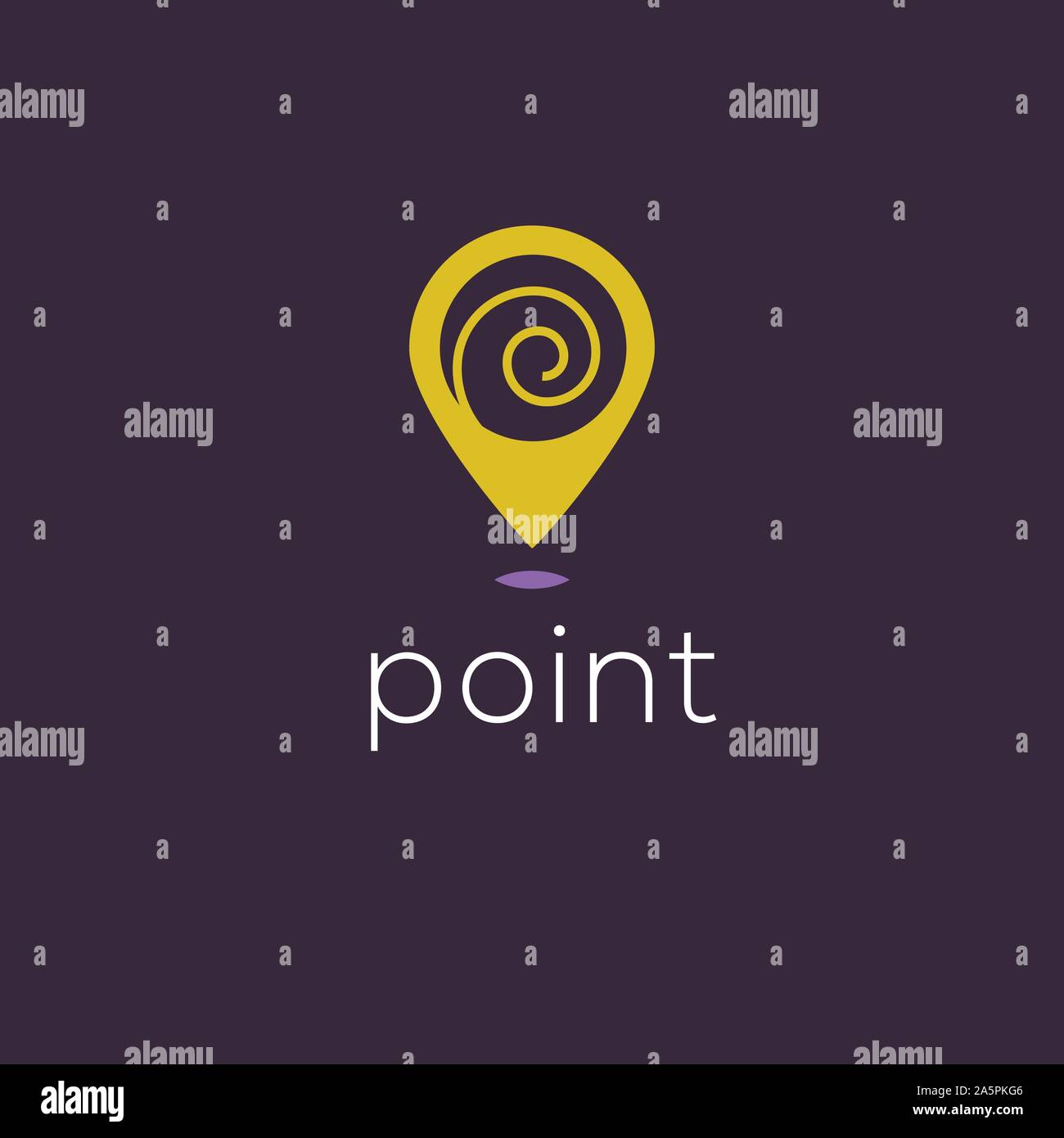 Point vector logo. Spot logo. Spot icon. Spot sign. Location emblem