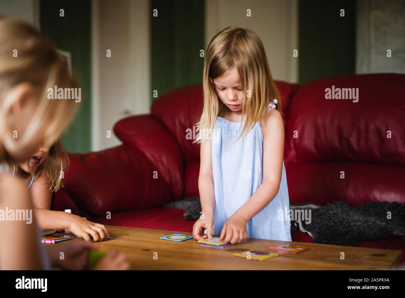 Girls playing together Stock Photo