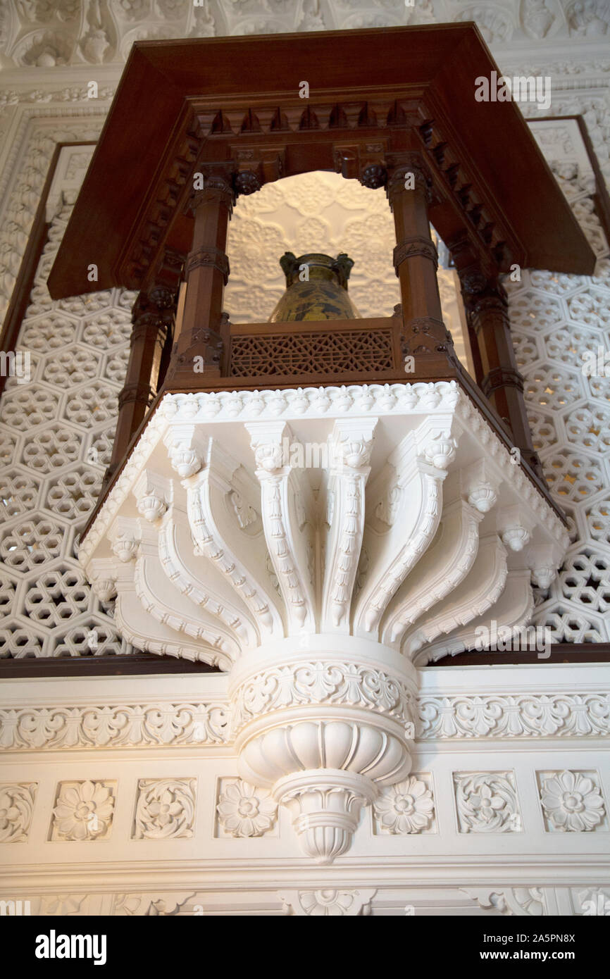 The Durbar Room decorated by Bhai Ram Singh in an elaborate and