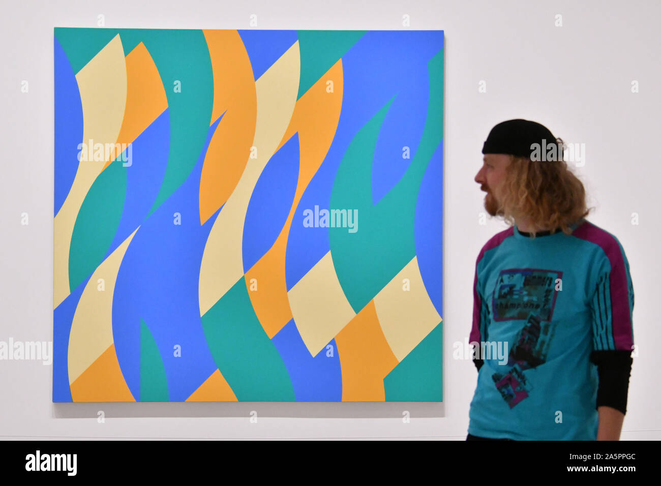Hayward Gallery, London, UK. 22nd Oct 2019. Bridget Riley, Bridget ...