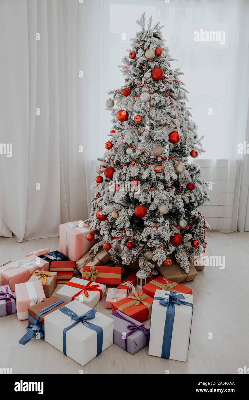 Room Decor White Christmas Tree Merry Christmas New Year