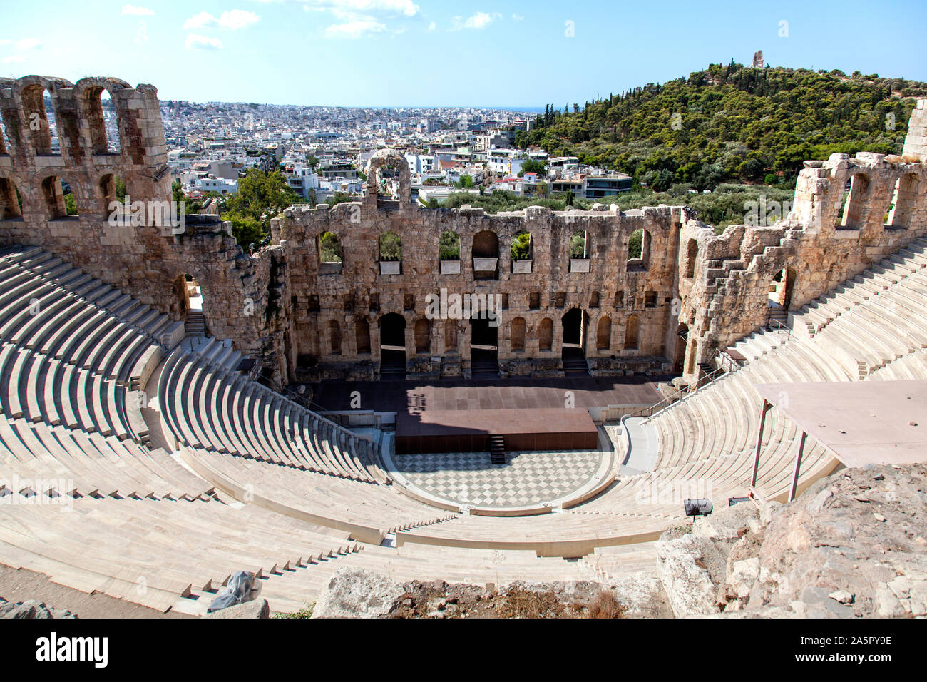 Amphitheatre at the Acropolis of Athens, Greece Stock Photo - Alamy