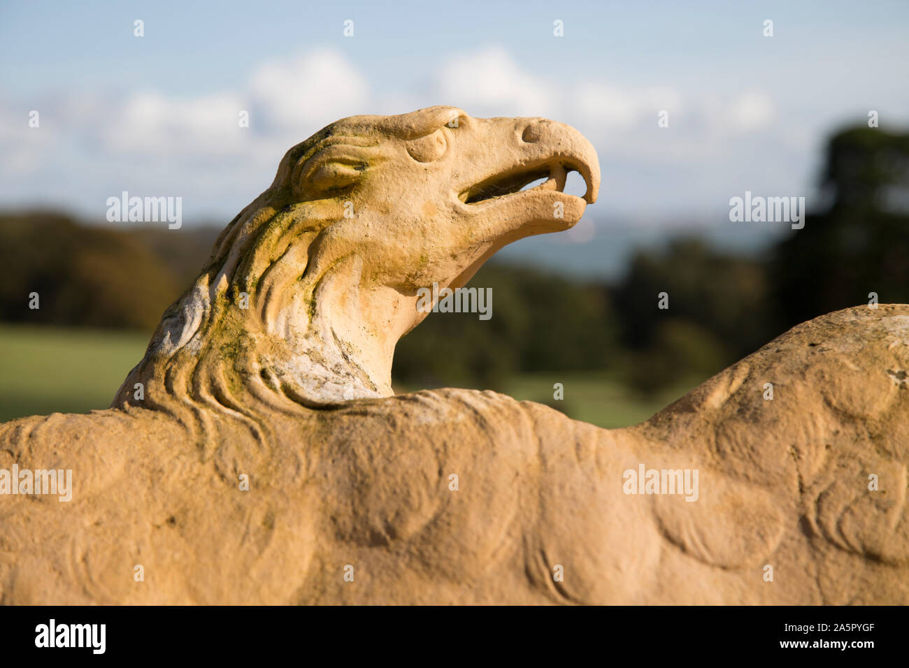 Eagle sculpture, carved stone eagle sculpture, balustrades, Italian Terrace, Osborne House