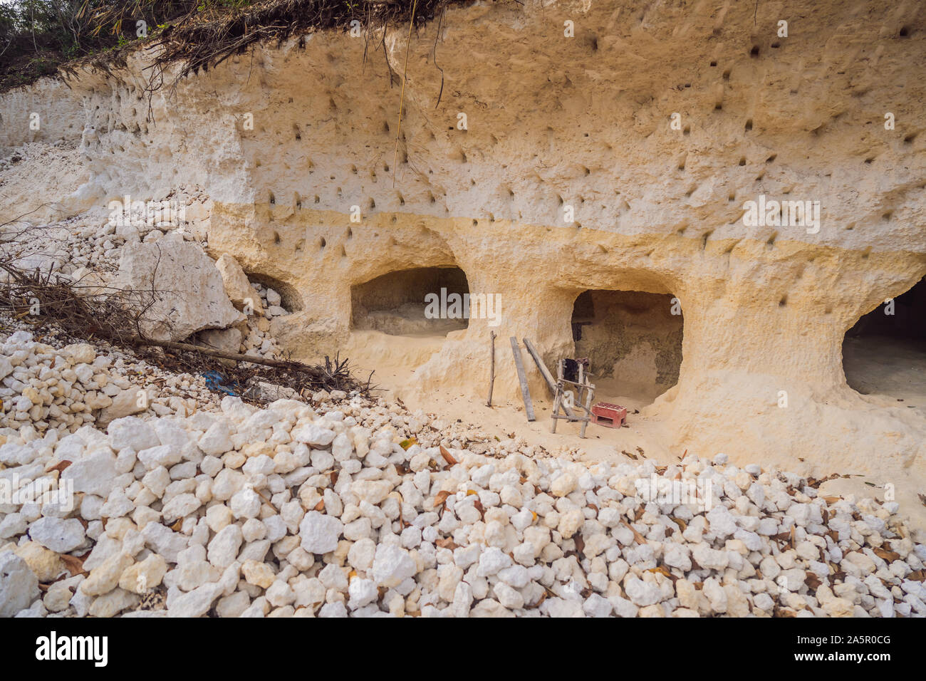 Limestone quarry. mining of limestone gravel for construction Stock Photo Alamy