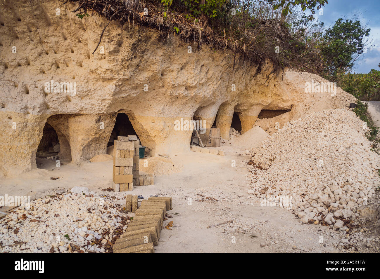 Limestone quarry. mining of limestone gravel for construction Stock Photo Alamy