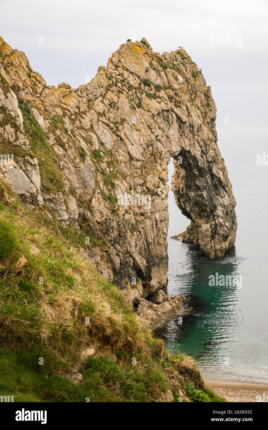 Durdle Door and Jurassic coastline in Dorset, United Kingdom Stock Photo