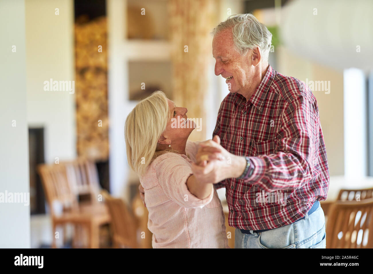 Elderly dancing living room hi-res stock photography and images - Alamy