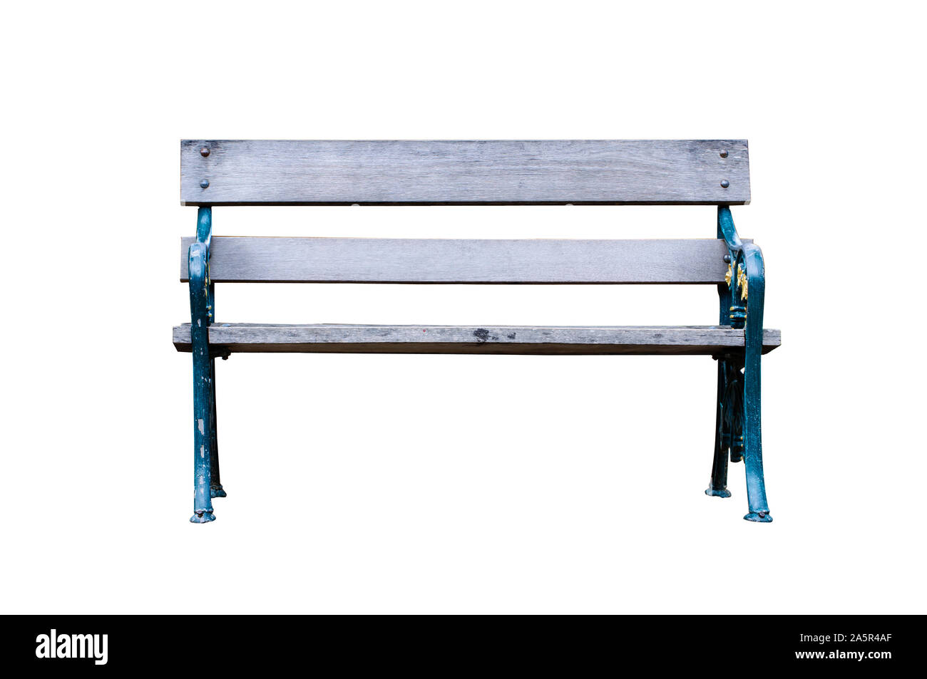 Park Bench Isolated On White Stock Photo 330578599 Alamy