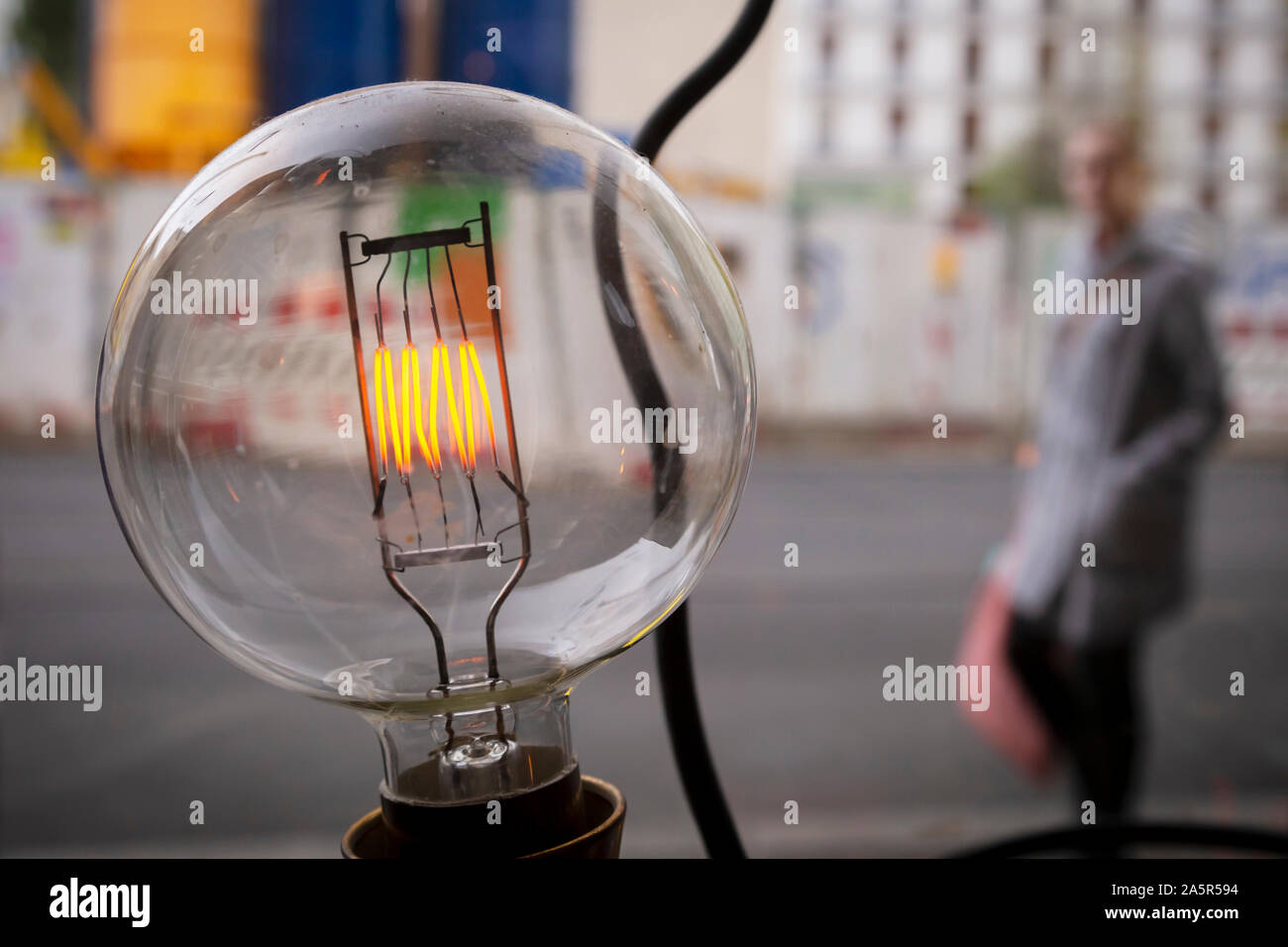 vintage glass filament edison bulb Stock Photo Alamy