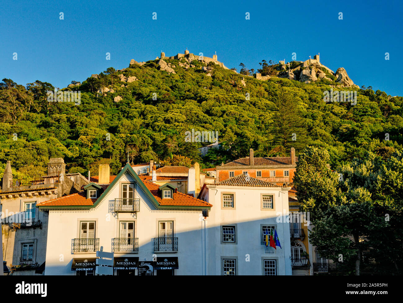Sintra, Lisbon Coast, Portugal, the Castelo dos Mouros castle Stock Photo