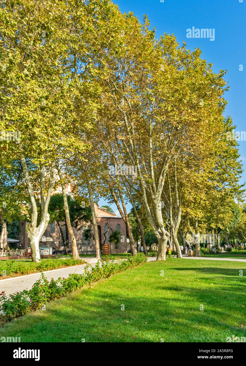 TOPKAPI PALACE TURKEY THE PINK STONE HAGIA EIRENE CHURCH HIDDEN BY AN