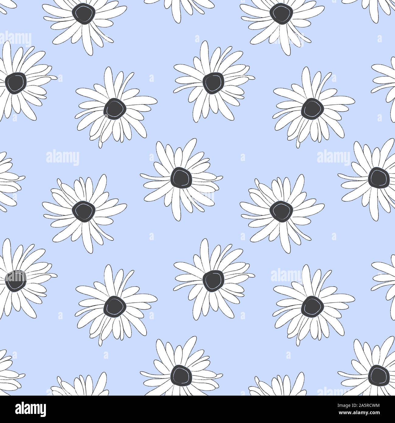 Botanical Floral seamless Pattern - It is suitable for prints, patterns, backgrounds, websites, wallpaper, crafts Stock Photo