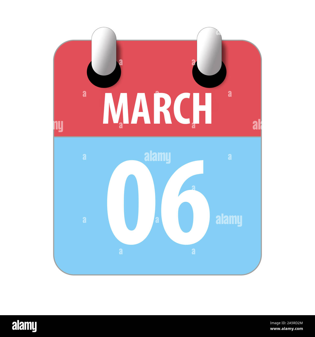 6-march-icon-cut-out-stock-images-pictures-alamy