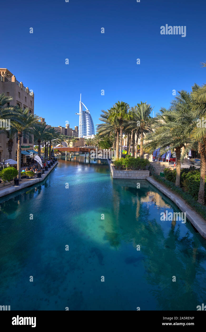 Burj Al Arab hotel in Jumeirah, Dubai, United Arab Emirates Stock Photo