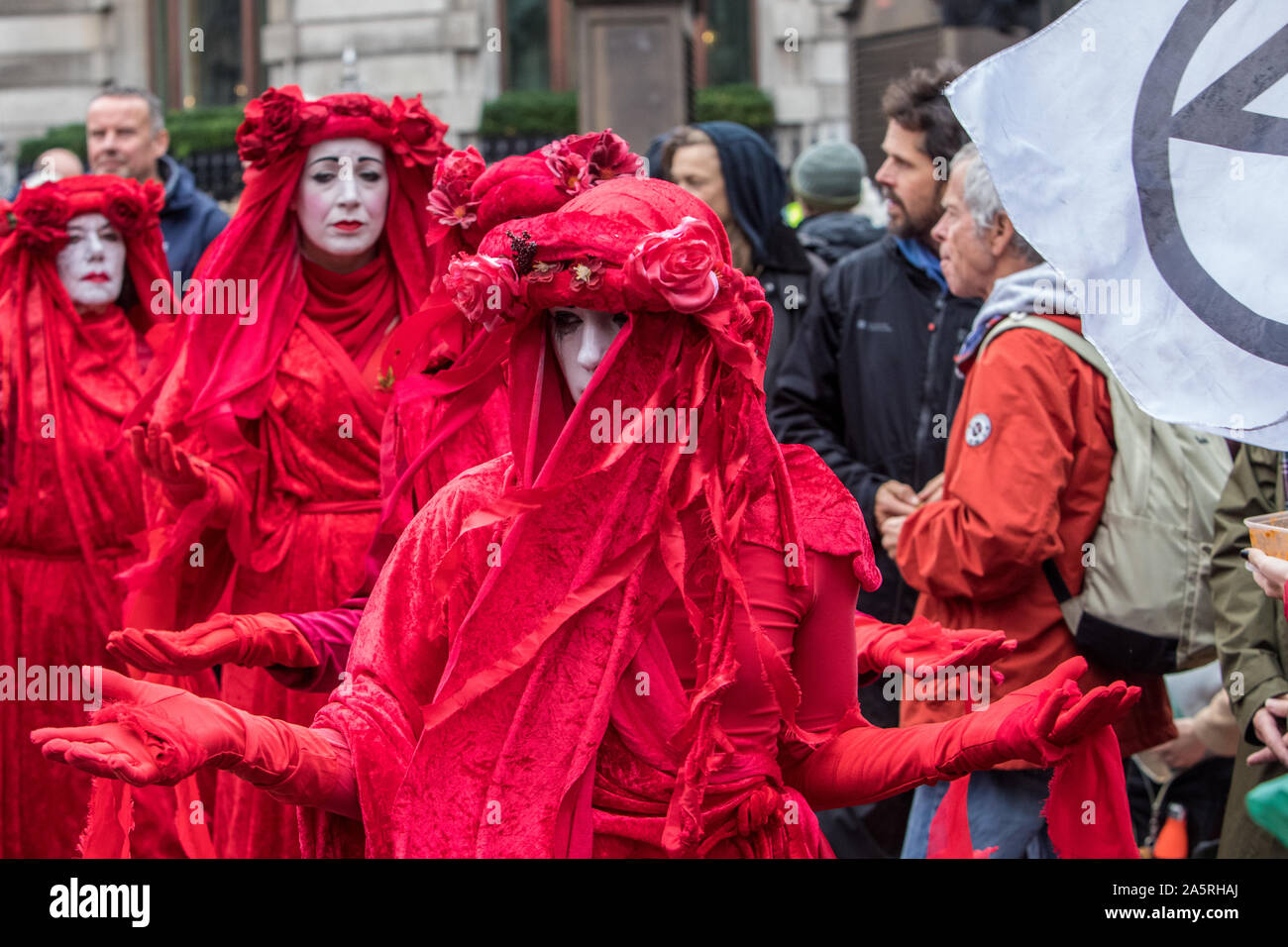 Extinction Rebellion Climate Change Protests London October 2019 Stock Photo
