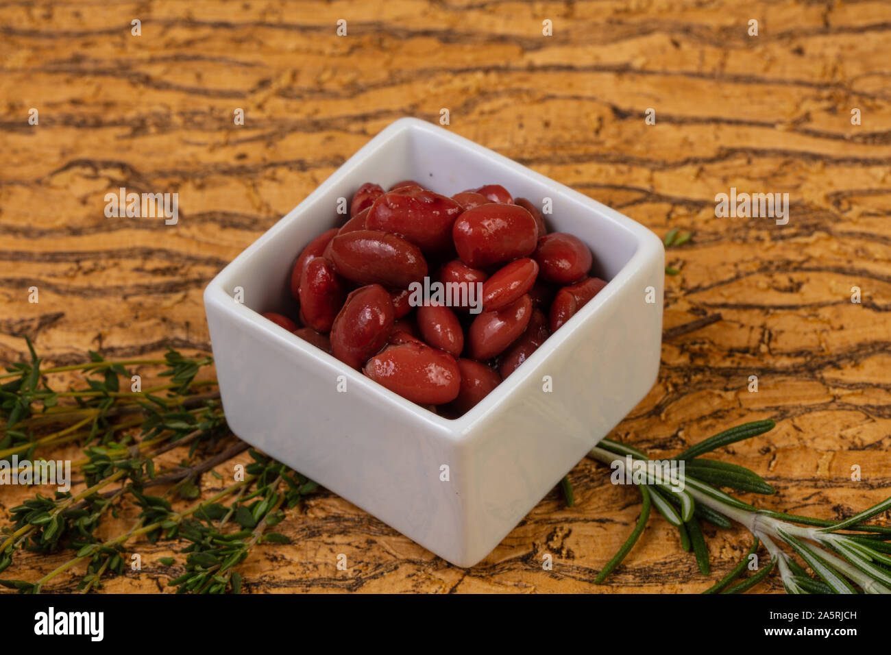 Baked red kidney with tomato sauce Stock Photo Alamy