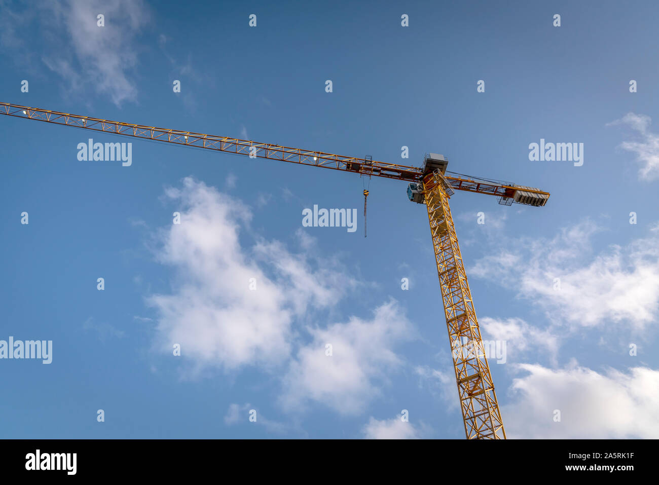 Crane, Construction of new buildings, Reykjavik, Iceland Stock Photo