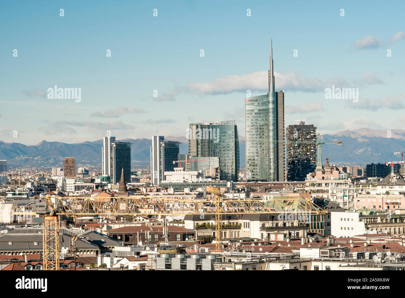 Milan Skyline Alps High Resolution Stock Photography and Images - Alamy